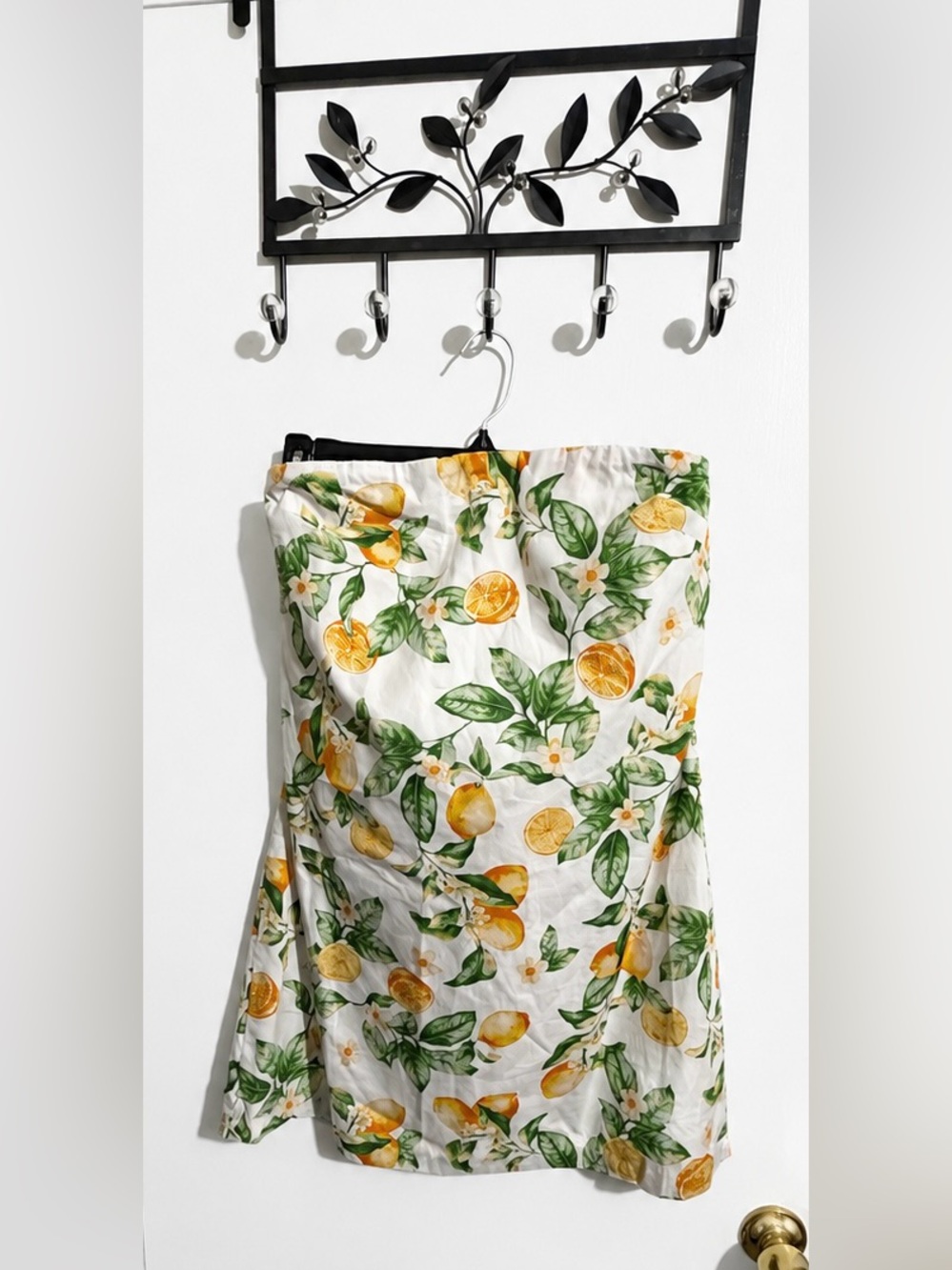 NWT Dress Forum Boutique Lemon Print Strapless Mini Dress – Size Large